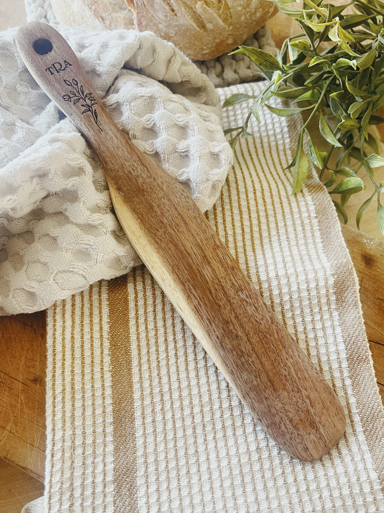 Personalized Wooden Spurtle. Sourdough Baking Tool. Bread Making Gift.