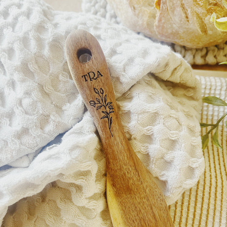 Personalized Wooden Spurtle. Sourdough Baking Tool. Bread Making Gift.