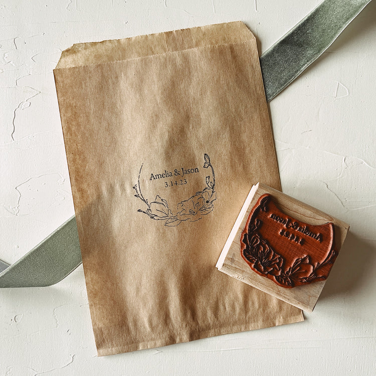 Custom Wedding Crest Stamp
