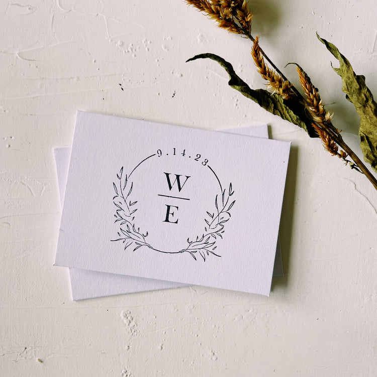 Custom Wedding Logo Stamp.