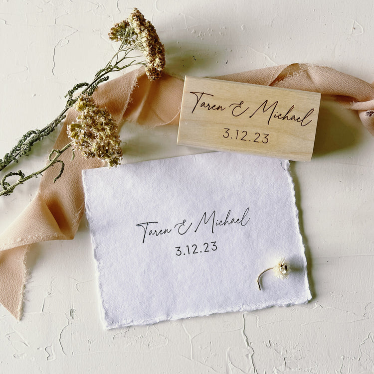 Custom Wedding Stationery Stamp