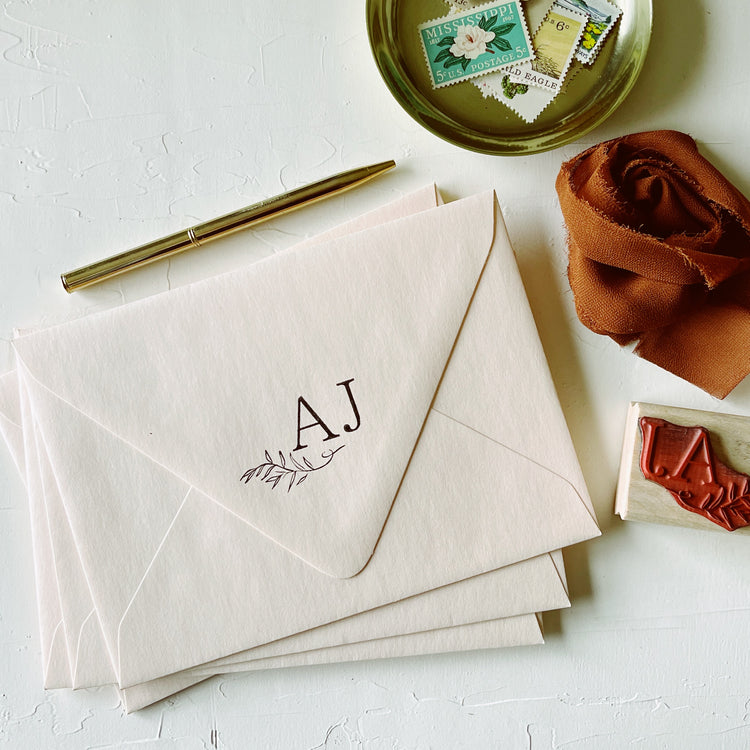 Custom Initials Wedding Stamp
