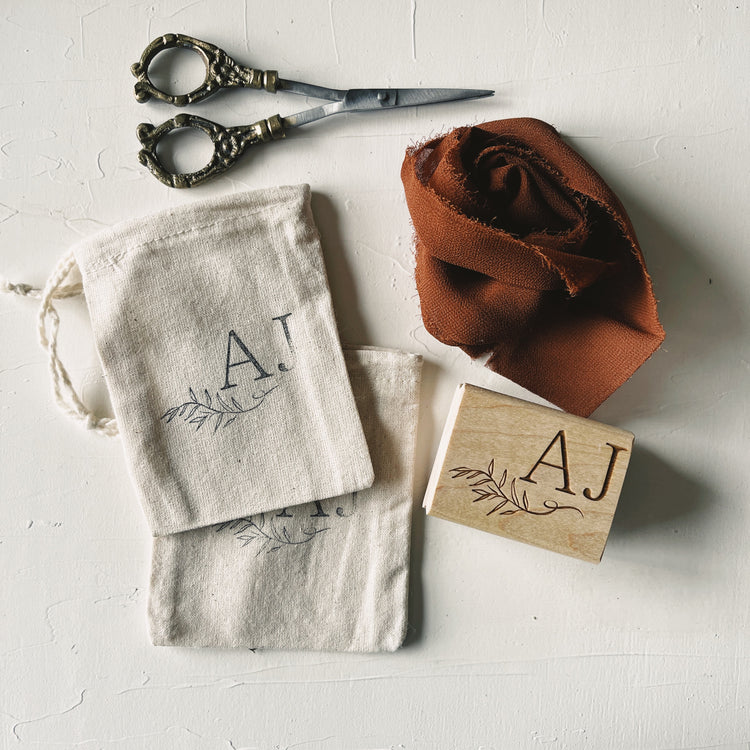 Custom Initials Wedding Stamp