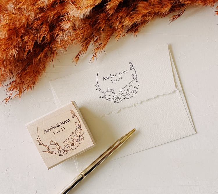 Custom Wedding Crest Stamp