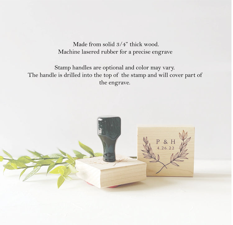 Custom Wedding Logo Stamp.