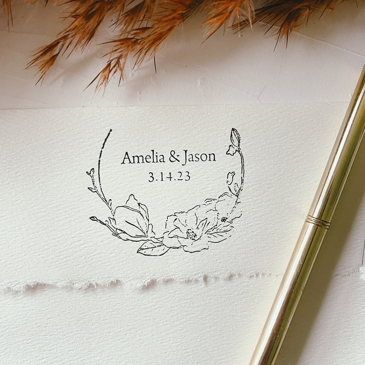 Custom Wedding Crest Stamp