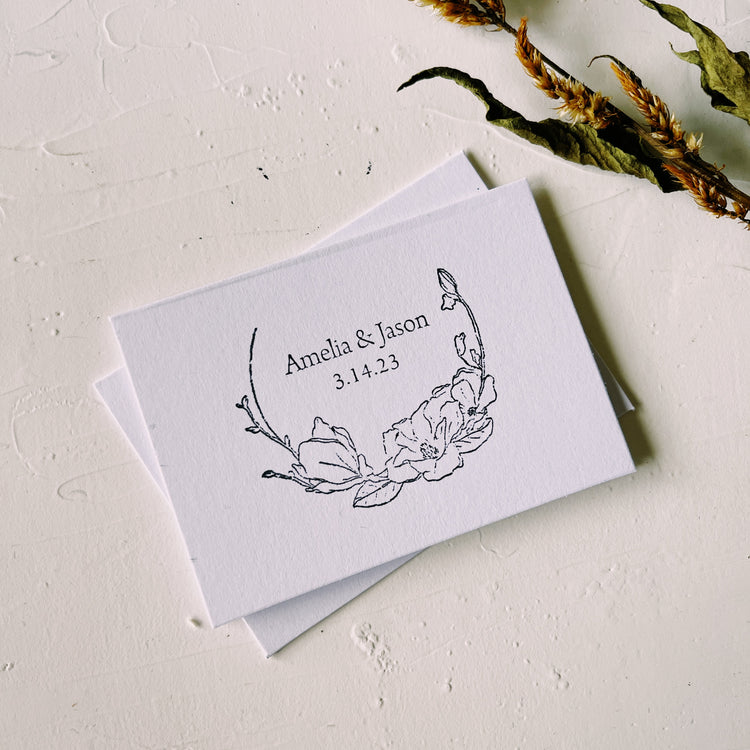 Custom Wedding Crest Stamp