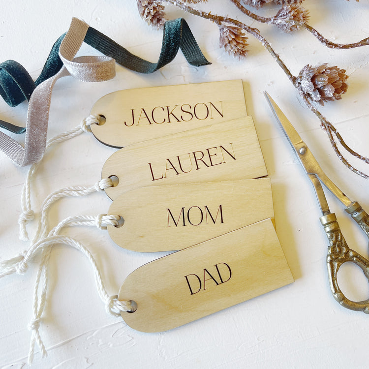 Christmas Stocking Name Tags