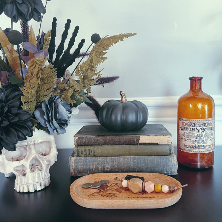 Wooden engraved Catch All Tray