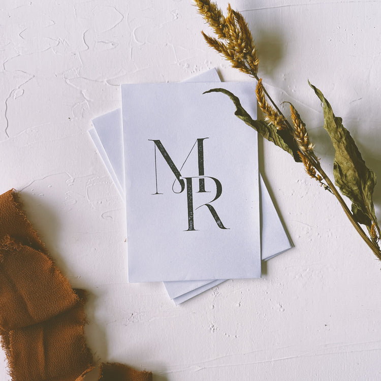 Custom Wedding Initial Stamp