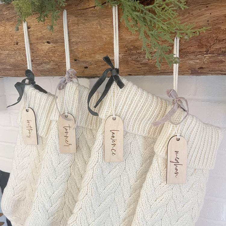 Christmas Stocking Name Tags