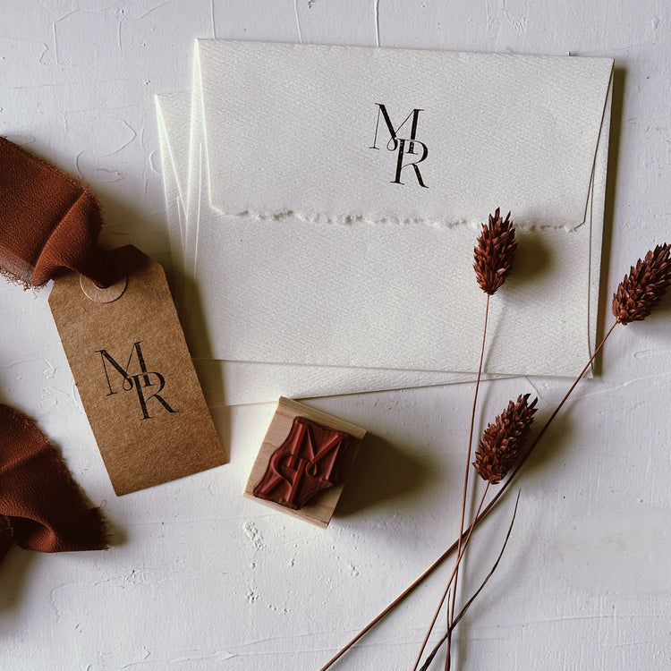 Custom Wedding Initial Stamp