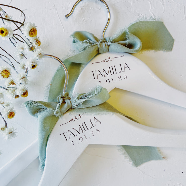 Custom Bride & Groom Hanger