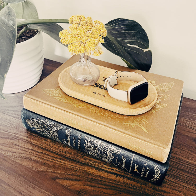 Wooden engraved Catch All Tray