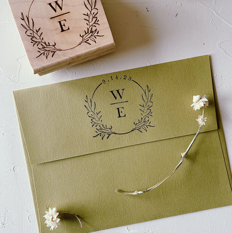 Custom Wedding Logo Stamp.