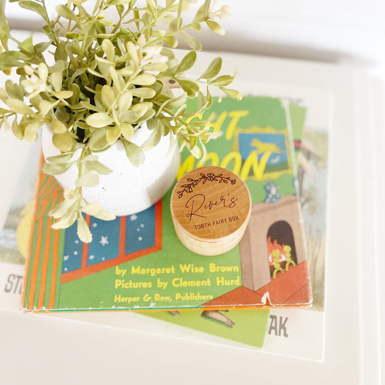 Wooden Tooth Fairy Keepsake Box