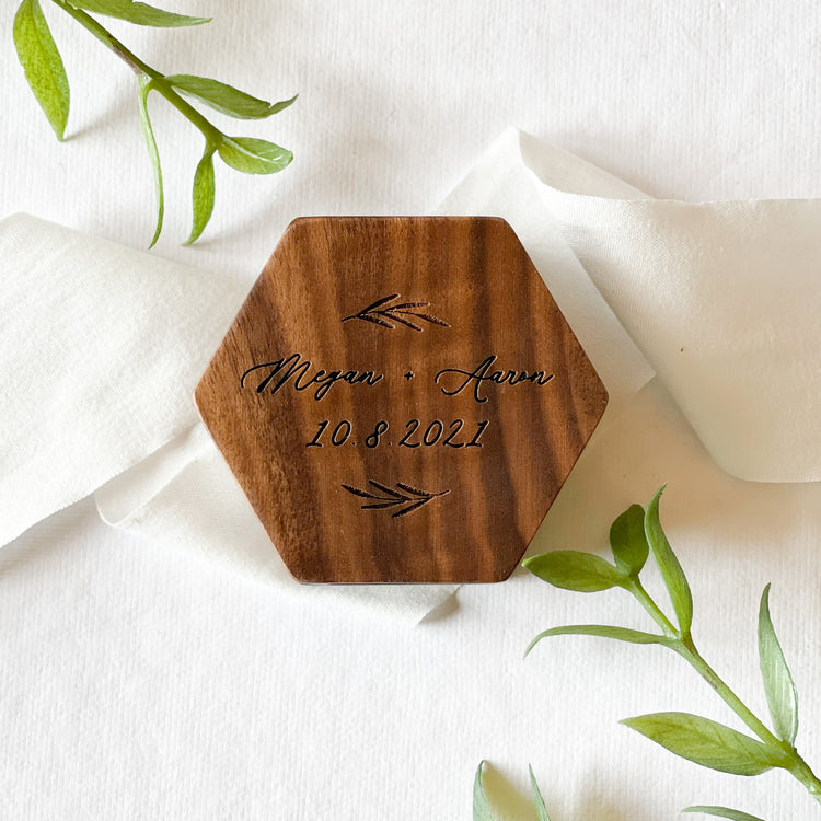 Personalized Wedding Ring Box