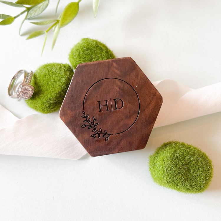 Personalized Wedding Ring Box