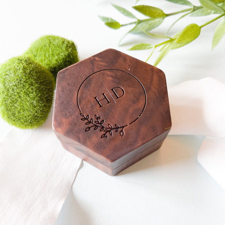 Personalized Wedding Ring Box