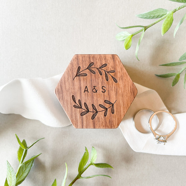Personalized Wedding Ring Box