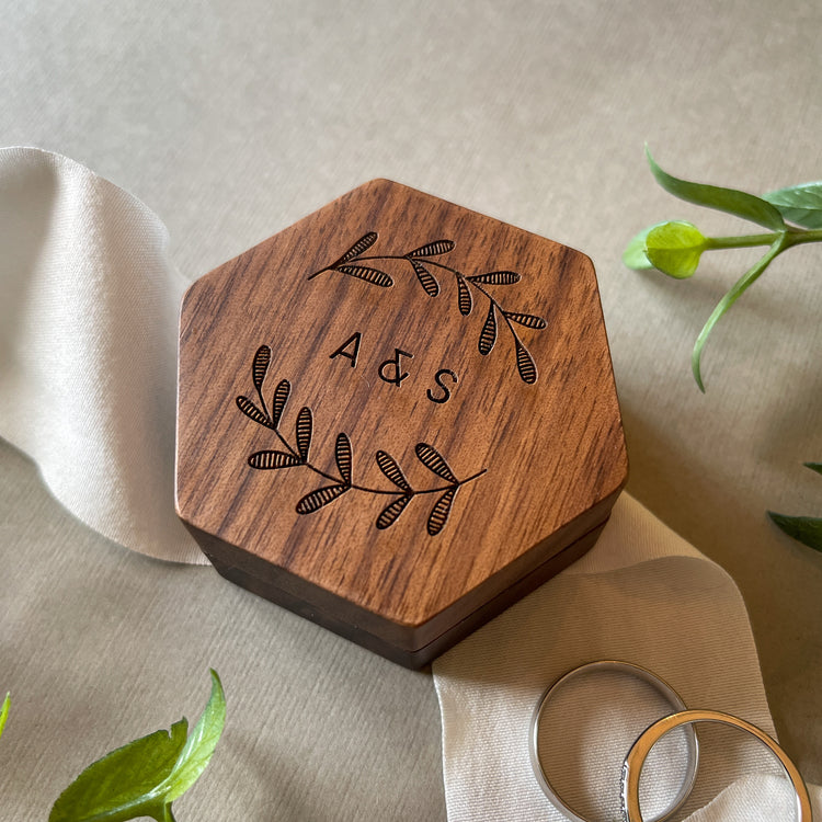 Personalized Wedding Ring Box