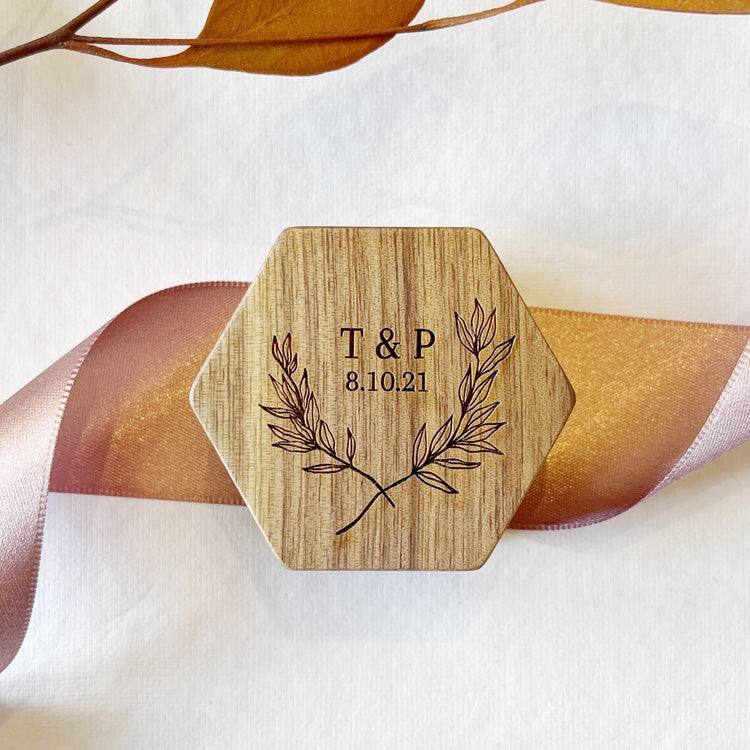 Personalized Wedding Ring Box