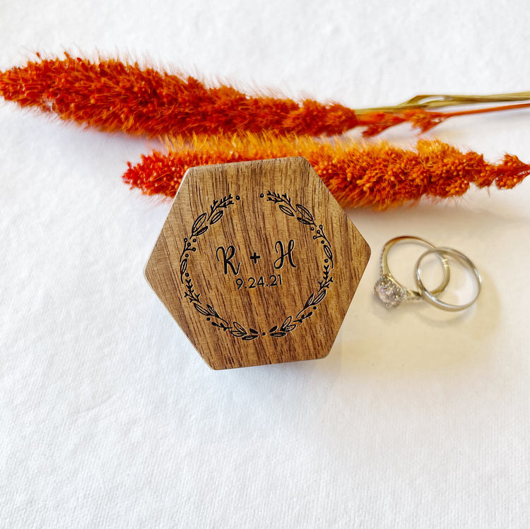 Personalized Wedding Ring Box