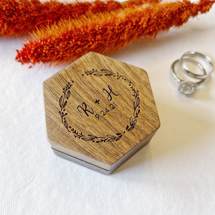Personalized Wedding Ring Box