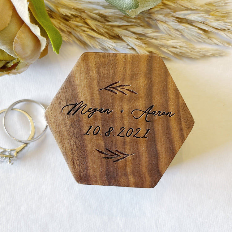 Personalized Wedding Ring Box