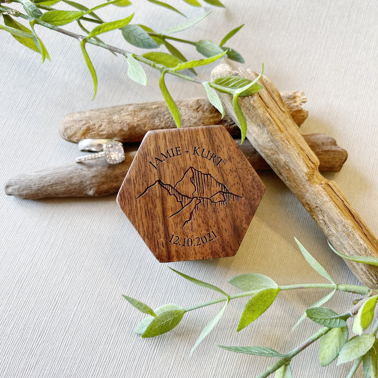 Personalized Wedding Ring Box