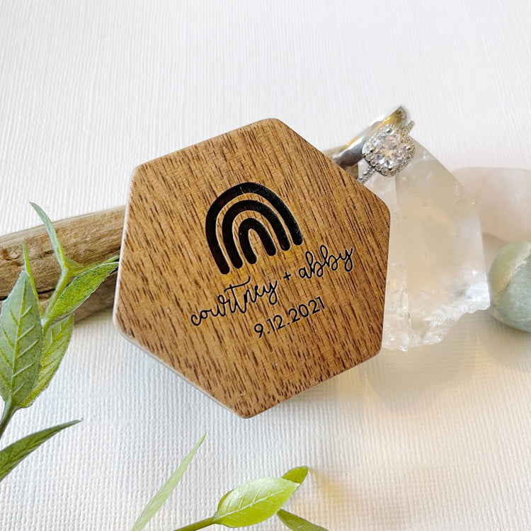 Personalized Wedding Ring Box