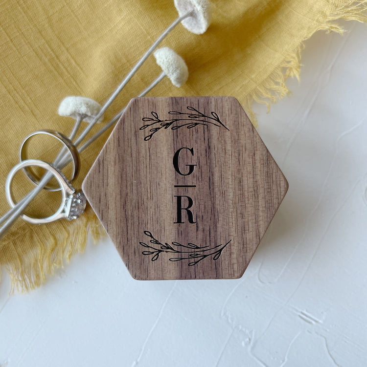 Personalized Wedding Ring Box