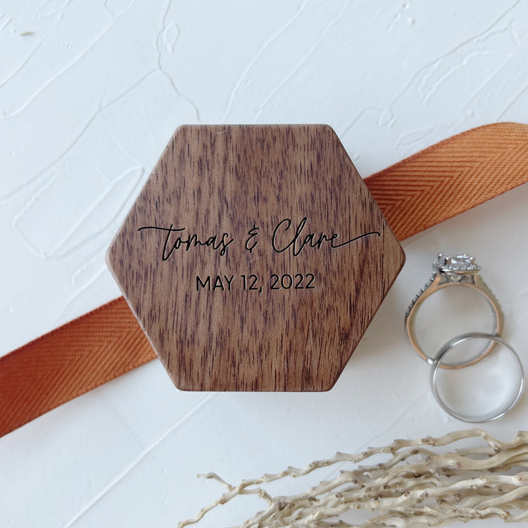 Personalized Wedding Ring Box