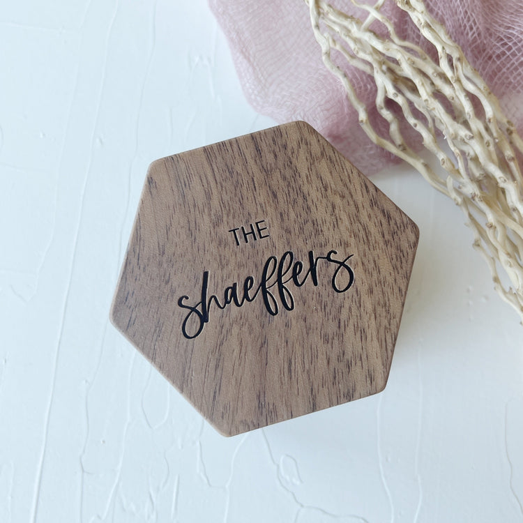 Personalized Wedding Ring Box