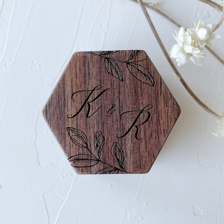 Personalized Wedding Ring Box