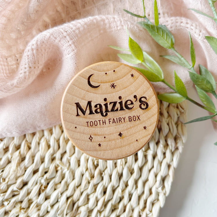Wooden Tooth Fairy Keepsake Box