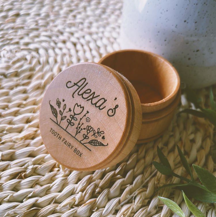 Wooden Tooth Fairy Keepsake Box