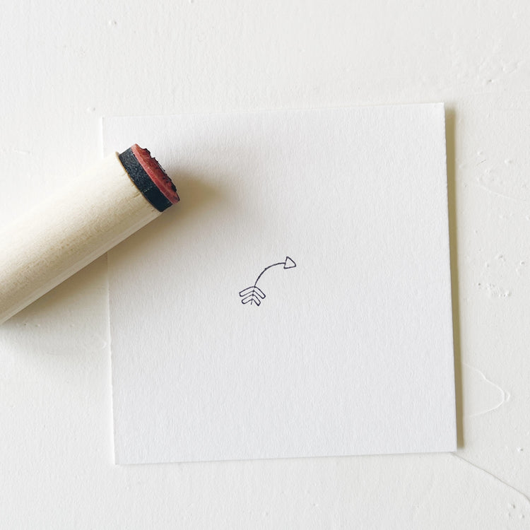 Mini Rubber Stamp - Arrow