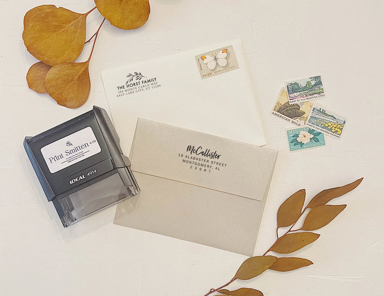 Wedding Stationery Return Address Stamp