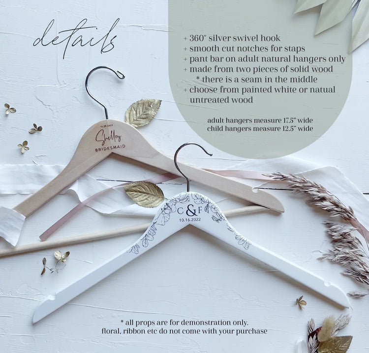 Custom Bride & Groom Hanger