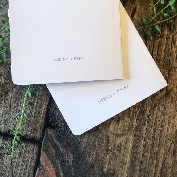 Wedding Vow Books Set of 2. Customized Wedding Vows keepsake. Wedding Vow Booklets. Bride and Groom Vows