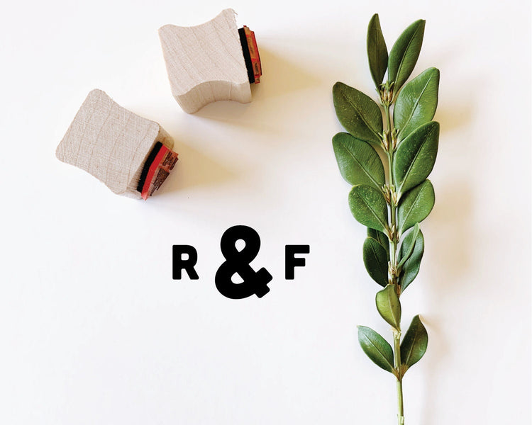 Custom Wedding Stamp - Ampersand Initials
