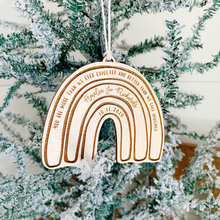 Rainbow Baby Ornament