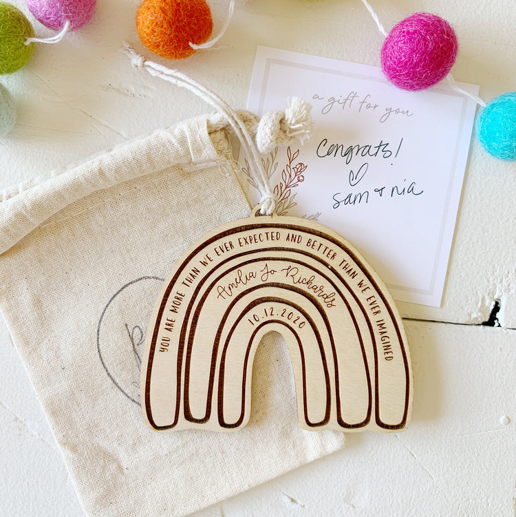 Rainbow Baby Ornament