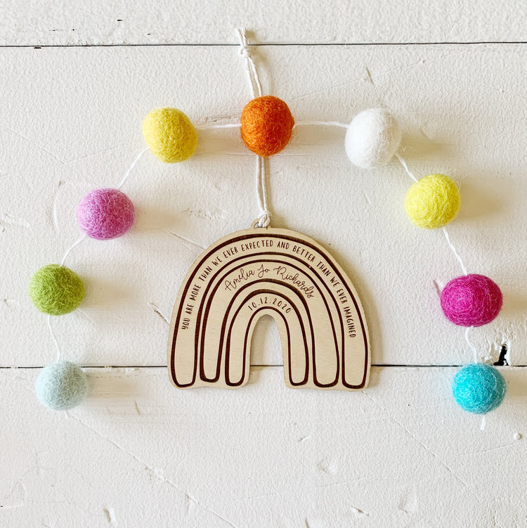 Rainbow Baby Ornament
