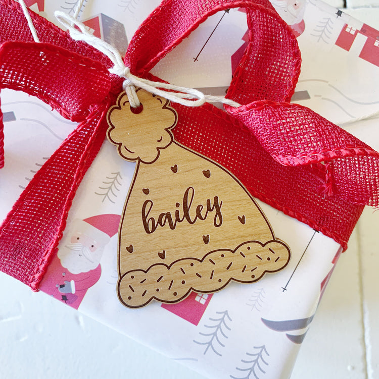 Winter Hat Shaped Name Tags