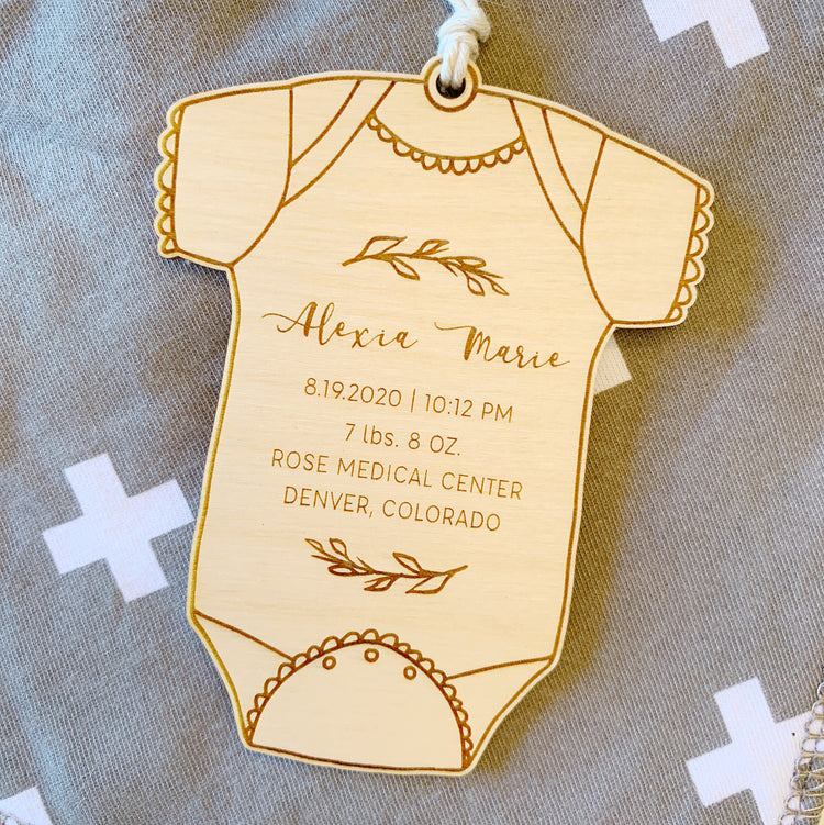 Baby Stats Ornament