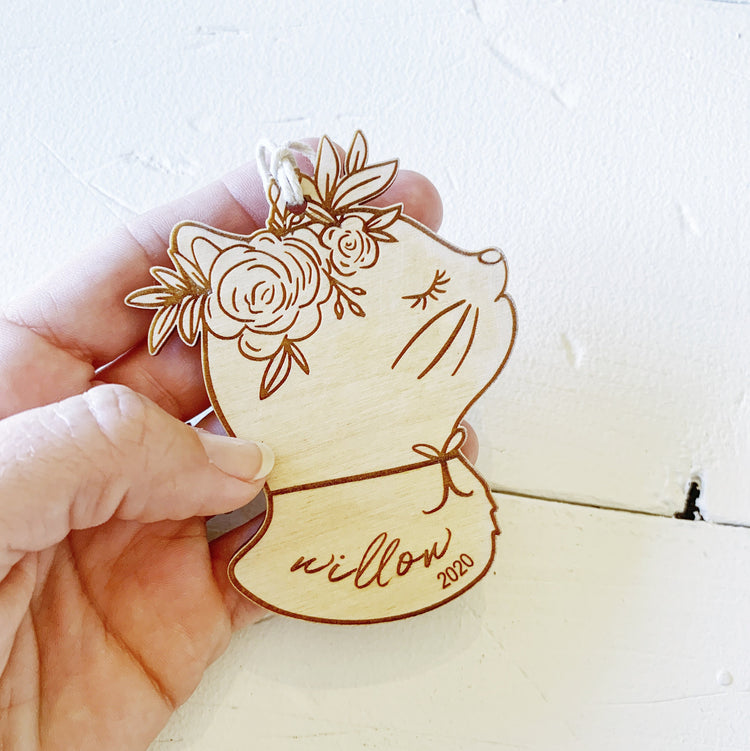 Personalized Cat Ornament