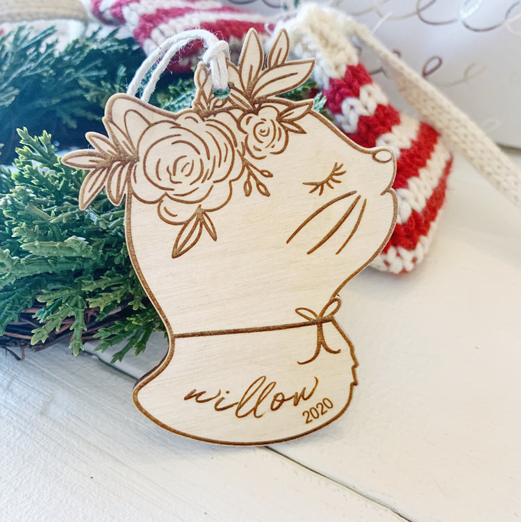 Personalized Cat Ornament