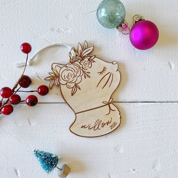 Personalized Cat Ornament